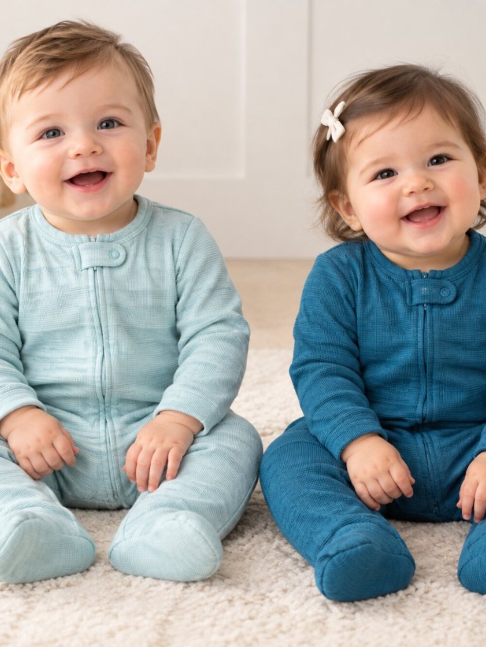 Cloud Island Baby 2-Piece Footed Sleeper Set Blue 6–9M